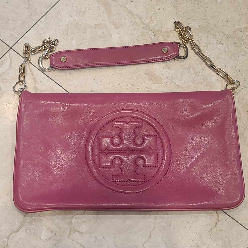 Tory Burch Pink clutch/shoulder bag